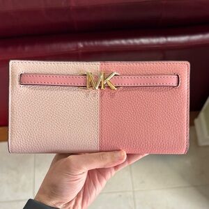 Michael Kors Two-Tone Pink and Cream Wallet
